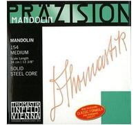 Thomastik-Infeld Cordes pour mandoline La 151 - filé plat sur acier chrome poli - moyen - 1 paire