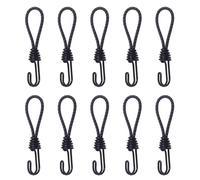 Corde avec crochet - Corde élastique en métal - Corde élastique pour sécuriser la bâche de camping, bagages, tente