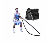 Softee Corde d'entraînement fonctionnelle avec crochet Noir 12 m