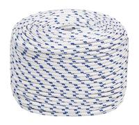 Corde bateau blanche 10 mm x 25 m, corde en polypropylène pour bateau, camping et extérieur, indéchirable, résistante aux intempéries, flottante