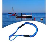 Corde Bateau, Lignes de quai de bateau à élastique élastique de 1.2M, corde d'amarrage Marine avec flotteur en mousse, accessoire de bateau for ponton Waverunner(Blauw)