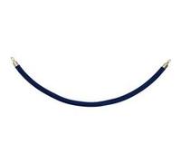 Corde bleue en velours pour poteaux d'accueil or 1,5m Bleu G