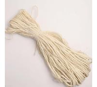 Corde Chanvre Tressée 5m Ruban Autocollant DIY | pour fibre naturelle, texture rustique, pour facile à couper, idéal artisanat, teinture possible(B-100m)