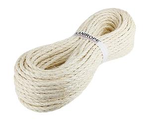 Corde Cordage en sisal 6mm 50m 3 torons torsadé Catégorie A