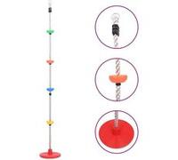 Vidaxl Corde D'escalade À Balançoire Et Plates-Formes Et Disque 200 Cm