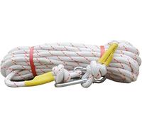Corde D’Escalade Noyau De Fil D’Acier Escalade De Montagne en Plein Air Nylon Corde D’évacuation D’Incendie Corde De Sécurité, White, 20m*16mm