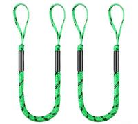 Corde d'Amarrage Élastique 4FT-5.5FT pour Bateau | Extensible 4FT Ã 5.5FT, amortit les vagues, accÃ¨s pour facile, idÃ©al pour embarquement et (green black dots. 2pcs)