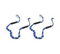 Corde d'amarrage élastique flexible pour kayaks et yachts de 1,2 à 1,5 m, idéale pour un amarrage pratique (2 pièces, bleu, noir, blanc)