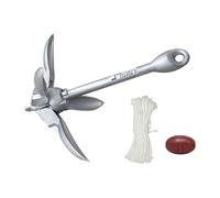 Corde d'ancrage, Ancre de bateau 0.7/1.5KG avec corde marine de 65 pieds et ancre de bouée ancre marine for planches à pagaie de canoë,Multi-usages(1.5kg)