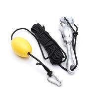 Corde d'ancrage, Ancre Marine Pliante de 3.5 LB, for la pêche, Petits Bateaux, canots, Planche à pagaie avec Corde et Sac Rangement bouée(Silver)