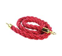 Corde d'arrêt torsadée de 1,5 m, accessoire de sécurité routière, corde de clôture de sécurité, pour personnel de sécurité, vente au détail, hôtel, restaurant, musée, banque, zones d'attente