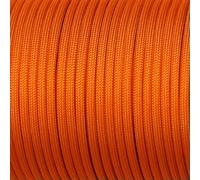 Corde d'arrimage, 550 Paracord 7 brins 4mm corde de Parachute tactique for Camping survie multicolore 5-31m(05 Orange,31m)