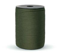 Corde d'arrimage, Corde paracorde à 9 âmes de 4 mm, 550 livres, multicolore, 50 100 mètres(Army Green,50M)
