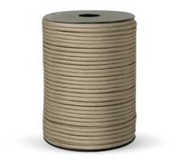 Corde d'arrimage, Corde paracorde à 9 âmes de 4 mm, 550 livres, multicolore, 50 100 mètres(Beige,100M)
