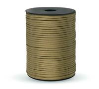 Corde d'arrimage, Corde paracorde à 9 âmes de 4 mm, 550 livres, multicolore, 50 100 mètres(Khaki,50M)