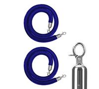 corde de balisage, Corde de barrière en velours for contrôle des foules, paquet de 2 multicolores 1m-3m(I,1m (3.3 feet))