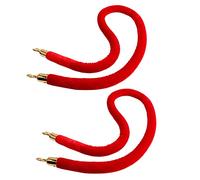 Corde de Barrière 2 Pièces Cordes Suspendues en Velours Cordes De Poteau De Contrôle des Foules 1,5/2/2,5/3 Mètres, Salles De Cinéma, Grandes Ouvertures, Restaurants, Hôtels