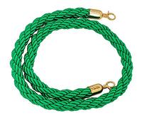 Corde de barrière Cordes torsadées Braided Hemp Rope For Crowd Control Multicolor 0.6-3m With Metal Hooks(Green,3m/9.8ft/118in)