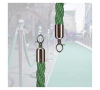 Corde de barrière Cordes torsadées Braided Rope Barrier With Gold Silver Hooks Green 0.6-3m(1m/3.3ft)
