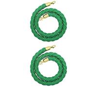 Corde de barrière Cordes torsadées Crowd Control Barrier Rope Multicolor 0.6-3m 2 Pack(Green,2ft/60cm)