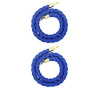 Corde de barrière Cordes torsadées Crowd Control Barrier Rope Pack Of 2 Multicolor 2-10ft(Blue,8ft/245cm)