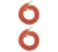 Corde de barrière Cordes torsadées Crowd Control Barrier Rope Pack Of 2 Multicolor 2-10ft(Orange,3.3ft/100cm)