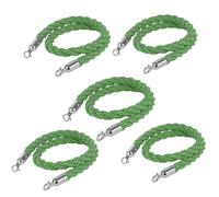 Corde de barrière Cordes torsadées Crowd Control Braided Hemp Rope Barrier with Hooks Multicolor 2ft-13ft 5pcs(Green a,12ft/360cm)
