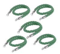 Corde de barrière Cordes torsadées Crowd Control Braided Hemp Rope Barrier with Hooks Multicolor 2ft-13ft 5pcs(Green B,13ft/400cm)