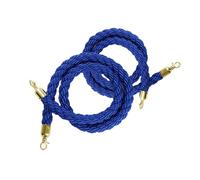 Corde de barrière Cordes torsadées Pack Of 2 Twisted Hemp Barrier Rope With Silver Hooks, 50-500cm(D,100Cm/39.3In)