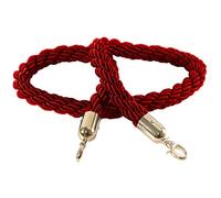 Corde de barrière Cordes torsadées Queue Barrier Stanchion Rope With Metal Hooks Multicolor 2ft To 10ft(Red B,6.6ft/200cm)