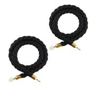Corde de barrière, Cordon de barrière standard, For une utilisation dans les espaces publics tels que le contrôle des foules, les entrées de bars, etc.(Black-gold,300cm(10ft))