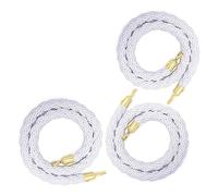 Corde de barrière, Cordon de barrière standard, Ne se décolore pas facilementSépare rapidement les foules chaotiques, facilitant(Gold Hook,110cm(3.6ft))