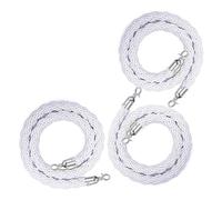 Corde de barrière, Cordon de barrière standard, Ne se décolore pas facilementSépare rapidement les foules chaotiques, facilitant(Silver Hook,80cm(2.6ft))