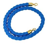 Corde de barrière de file d'attente, cordes de 1/1,5/2/2,5/3 m for le contrôle des foules, poteaux de barrière en chanvre, poteaux de sécurité(Blue,3M)