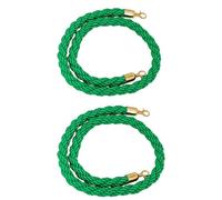 Corde de Barrière de File D'Attente, Lot de 2 Cordes de Barrière Pour La Gestion Des Foules, Cordes de Chanvre Pour Poteaux de Guidage, Barrière de Sécurité En Corde/Green/1M