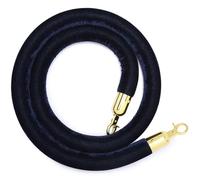 Corde de barrière de File d'attente torsadée avec Crochet, Corde de Suspension pour contrôle des foules, Corde de barrière pour Les Grandes Ouvertures de théâtres/Bleu Marine / 1,5 m / 5 p