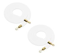 Corde de barrière en velours, ceinture de barrière de file d'attente, lot de 2, corde de barrière en velours, corde de poteau en mousse souple pour décoration de restaurant ou de cinéma, corde/cordon