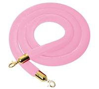 Corde de barrière multicolore en option for le contrôle des foules, corde file d'attente suspendue, salle cinéma/utilisation grandes ouvertures/(Pink,Length 0.6M/2Ft/24In)