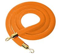 Corde de barrière multicolore en option for le contrôle des foules, corde file d'attente suspendue, salle cinéma/utilisation grandes ouvertures/(Orange,Length 0.6M/2Ft/24In)