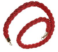 Corde de barrière noire for le contrôle des foules et les séparations files d'attente (2, 3, 4 ou 5 pieds)(Red,0.9m/36inch/3ft)