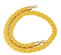 Corde de barrière tressée pour poteaux de 1 à 3 m en chanvre et couleur unique robuste idéale pour la gestion d'événements et une utilisation en extérieur