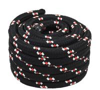 Corde de bateau 5 mm 25 m en polypropylène noir et rouge | Flotteur léger résistant aux UV et à la chaleur pour voile, kayak, camping, fixation de marchandises, linge
