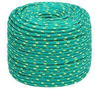 Corde de Bateau, Corde d'amarrage Marine Vert 10 mm 100 m Polypropylène