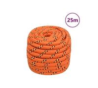 vidaXL Corde de bateau Orange 20 mm 25 m Polypropylène