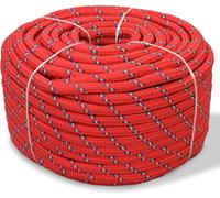 Corde de bateau polypropylène 14 mm 250 m rouge