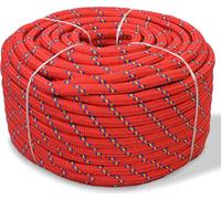 Corde de bateau polypropylène 14 mm 50 m rouge