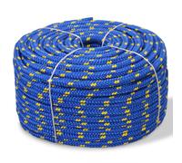 Corde de bateau Polypropylène 8 mm 100 m Bleu