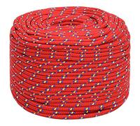 Corde de bateau Rouge 10 mm 100 m Polypropylène