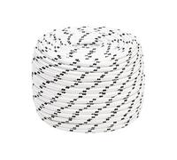 vidaXL Corde de bateau tressé Blanc 14 mmx100 m Polyester