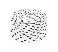 vidaXL Corde de bateau tressée Polyester 8 mm x 25 m Blanc
